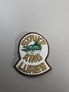 STRIKE KING LURES Keyhole Shaped Fishing 4 1/4" Iron On Patch - Picture 1 of 3