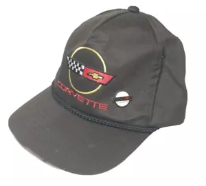 Cappello snapback vintage anni 90 Chevrolet Corvette con spilla berretto corsa Chevy USA - Foto 1 di 12