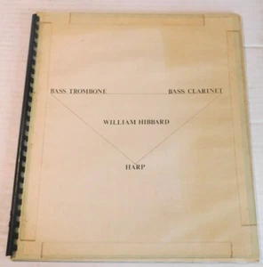1973 BASS TROMBONE, BASS CLARINET, HARP by WILLIAM HIBBARD; Center for New Music - Picture 1 of 6