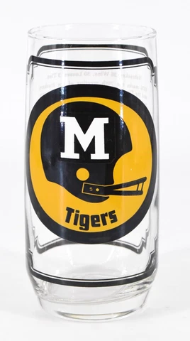 VTG 1975 Sam's Collector's Series Football Glass Nebraska vs Missouri Tigers Cover