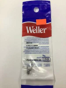 DS113 - Weller - .093"OD x .046" ID x .5" Reach Threaded Tiplet for Desoldering - Imagen 1 de 1