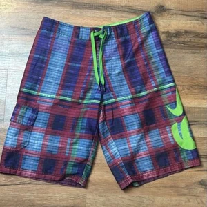 Nike 6.0 Plaid Swim Shorts Boys Size 18 - Picture 1 of 6
