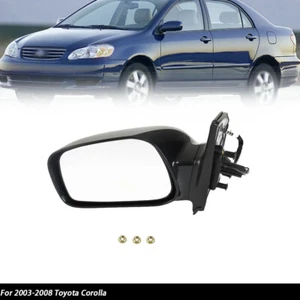 Fit For Toyota Corolla 2003-2008 Driver Side Left Paintable Power Side Mirror - Picture 1 of 12