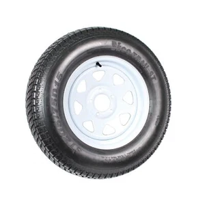 eCustomrim Trailer Tire On Rim ST205/75D15 F78-15 205/75-15 Load Range C 5 Lu... - Picture 1 of 9