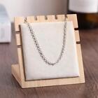 Bamboo Wooden Jewelry Display Plate Necklace Storage Stand for Shop, Home -