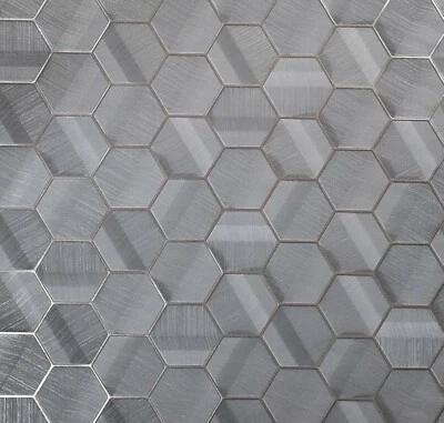 Lamborghini Hexagon Charcoal gray bronze metallic textured Wallpaper Geometric  - Image 1 of 4