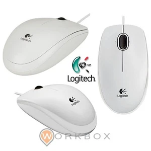 MOUSE USB LOGITECH B100 BIANCO WHITE - Foto 1 di 1