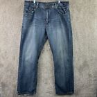Flypaper Jeans Men's 38x32 Bootcut Mid Rise Cotton 5 Pocket Zip Blue Denim