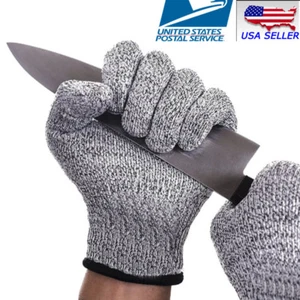 Protective Cut Resistant Gloves Level 5 Certified Safety Meat Cut Wood Carving - Picture 1 of 4