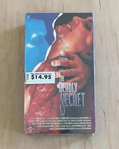 THE DEADLY SECRET (1994) Sealed VHS AIP Video Erotic Thriller Crime Blackmail - Picture 1 of 6
