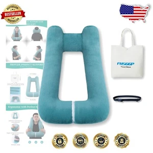 Portable Machine Washable Travel Pillow for Car, Train, or Plane - Kids & Adults - Picture 1 of 8