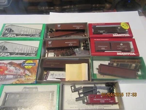 7 assorted pcs of HO scale PRR rolling stock 5 kits and 2 RTR. Lot 4 - Picture 1 of 4