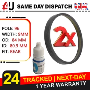 2X ANILLO MAGNÉTICO ABS PARA CHRYSLER 300C (2004-ON) TRASERO IZQUIERDO Y DERECHO + RETENEDOR - Imagen 1 de 5