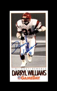 Darryl Williams Signed 1992 NFL GameDay Cincinnati Bengals Autograph - Picture 1 of 2