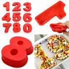 Food Silicone Number Mould 10in LARGE Birthday age Cake Baking Tin Mould 0-9 DIY