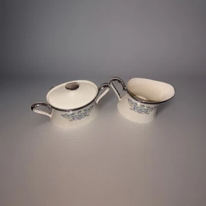 LENOX CHINA PATRÓN DESEO CREMA Y AZÚCAR CUBIERTO RARO DESCONTINUADO DIFÍCIL DE ENCONTRAR - Imagen 1 de 9