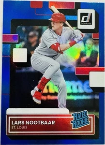 Lars Nootbaar RC 2022 Donruss Blue Foil Holo #68 Rated Rookie Cardinals - Bild 1 von 2