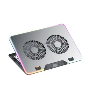 F36 Gaming Laptop Cooling Pad with RGB Lights LCD Display 7 Adjustable4355 - Afbeelding 1 van 10