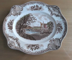 Johnson Brothers Old Britain Castles Cambridge 1792 Vintage ovale Servierplatte - Bild 1 von 6
