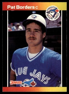 1989 Donruss #560 Pat Borders "LEAF, INC." & "*Denotes - Image 1 of 2
