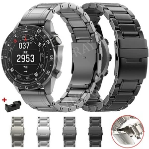 Correa de reloj de titanio de lujo para Garmin Fenix 8 E 7 7X 6 6X 3 5 5X Pro Plus - Imagen 1 de 28