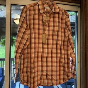 Tommy Bahama Java Check L/S Button Up Hemd M Neu mit Etikett 4974 Autumn Leaf kariert Top - Bild 1 von 8