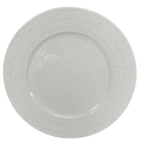 Home Essentials Dinner Plates Farmhouse White Scales Collection S/8 - Picture 1 of 8