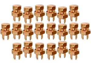 20 Pack High Strength Copper Split Bolt Connectors 4 Gauge to 8 Gauge Solid Wire - Picture 1 of 11