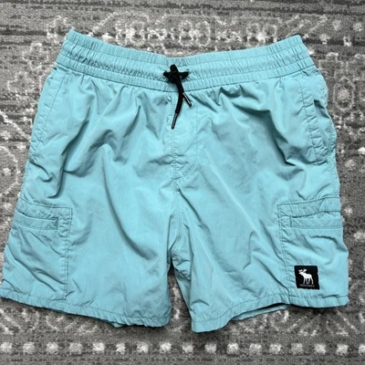 Abercrombie Kids Aqua Green Swim Trunks Boys 11 /12 Beach Preppy - Image 1 of 4