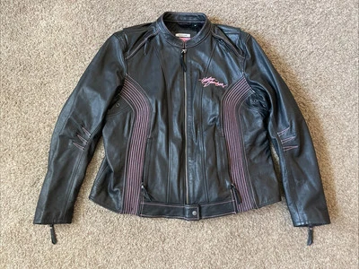 Chaqueta de cuero Harley Davidson PINK LABEL para mujer talla 1w Foto 1 de 4