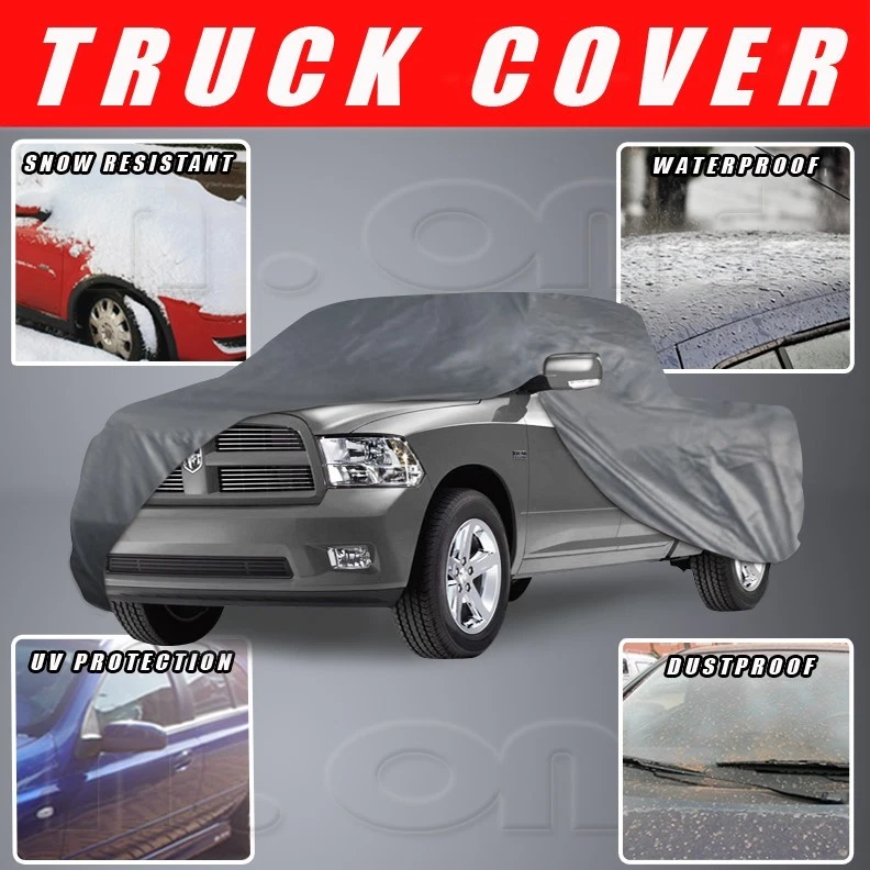 Fit Dodge Crew Cab Pickup 8FT Bed Car Cover Waterproof Sun Rain Dust Protection Foto 1 de 4