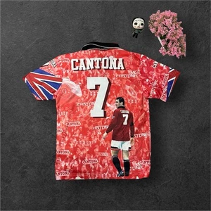 Eric Cantona Manchester United Fan Trikot - All' Over Print Retro Style - Bild 1 von 7
