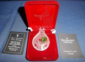 Waterford Crystal Society Member 1996 Annual Christmas Ornament-Not A Creature - Foto 1 di 3