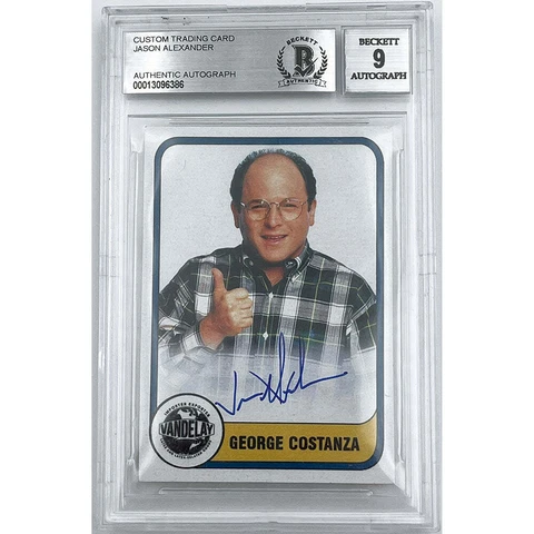 Jason Alexander Autographed Baseball Card Cover