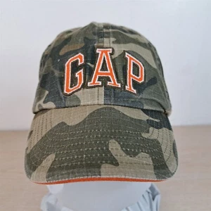 GAP YOUTH ADJUSTABLE STRAPBACK BASEBALL HAT/CAP, CAMO/ORANGE, OUTDOOR/SPORTS - Picture 1 of 15