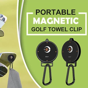Magnetic Golf Towel Clip, Sticks to club or cart , Men's Golf Equipment - Picture 1 of 12