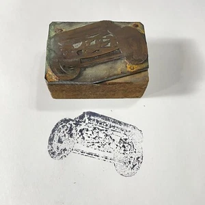 Buchdruck Druckblock Rasenmäher 2” x 1 1/2” - Bild 1 von 1