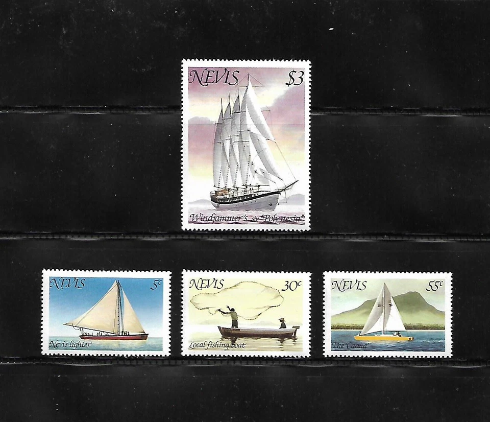 Nevis 1980 SC# 114-117 MNH complete set ships and boats - Image 1 of 1