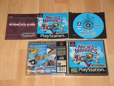 MICRO MANIACS BY CODEMASTERS FOR SONY PS1 ENGLISH VERSION USED IN GOOD CONDITION - Imagen 1 de 2