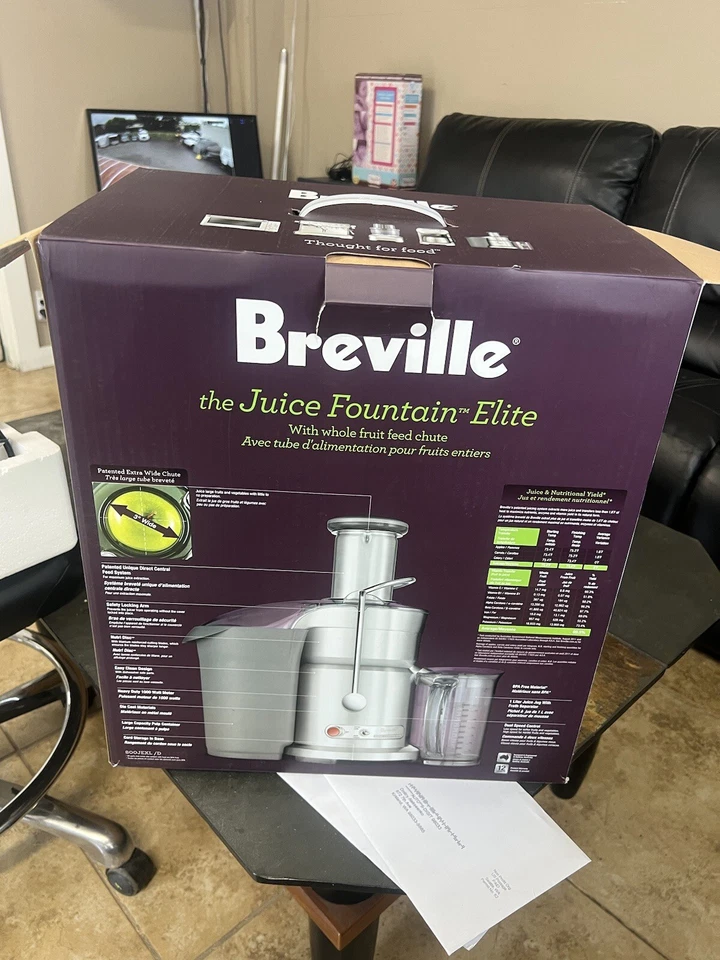 Breville Fountain Elite 1000W Electric Juicer - 800JEXL