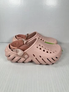 Zueco Crocs Echo Rosa Arcilla Rosa Argil Unisex Mujer Talla 7 207937-6TY NUEVO - Imagen 1 de 7