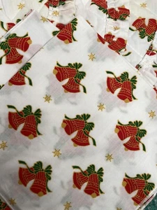Weihnachten Glocken Rüschen Gesteppt Tischset & Servietten Set Urlaub Set Vintage Menge 4 - Bild 1 von 13
