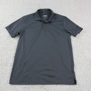 Lands' End Polo Shirt Men Small Gray Outdoors Golf Golfing Hike Hiking Polyester - Picture 1 of 16