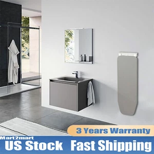 Folding Rotating Ironing Board Wall Mounted Bedroom Clothes Ironing Board Gray - Picture 1 of 12