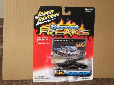 Johnny Lightning 1962 Chevy Bel Air '62 Street Freaks Black With Flames Coupe - Image 1 of 2