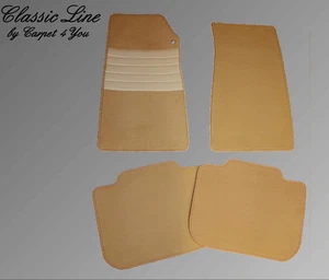 Juego de tapetes de terciopelo bronceado para Jaguar XJ40 1992-1994 - Imagen 1 de 1