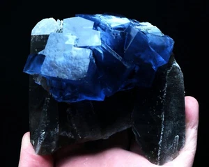 692,4 g Natural Transparente Azul FLUORITA Cristal Mineral Espécimen/Yaogangxian - Imagen 1 de 9