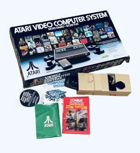 Vintage Atari Video Computer System Box Controllers Manual Retro No System - Picture 1 of 5