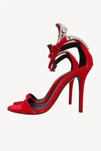Giuseppe Zanotti Damen Schuhe Sandalen Gr. 39,5 Rot Sommer Sandaletten - Bild 1 von 7