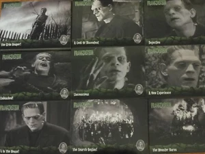FRANKENSTEIN  Base Set Of 72 B&W Horror Trading Cards Artbox 2006 Boris Karloff - Picture 1 of 3